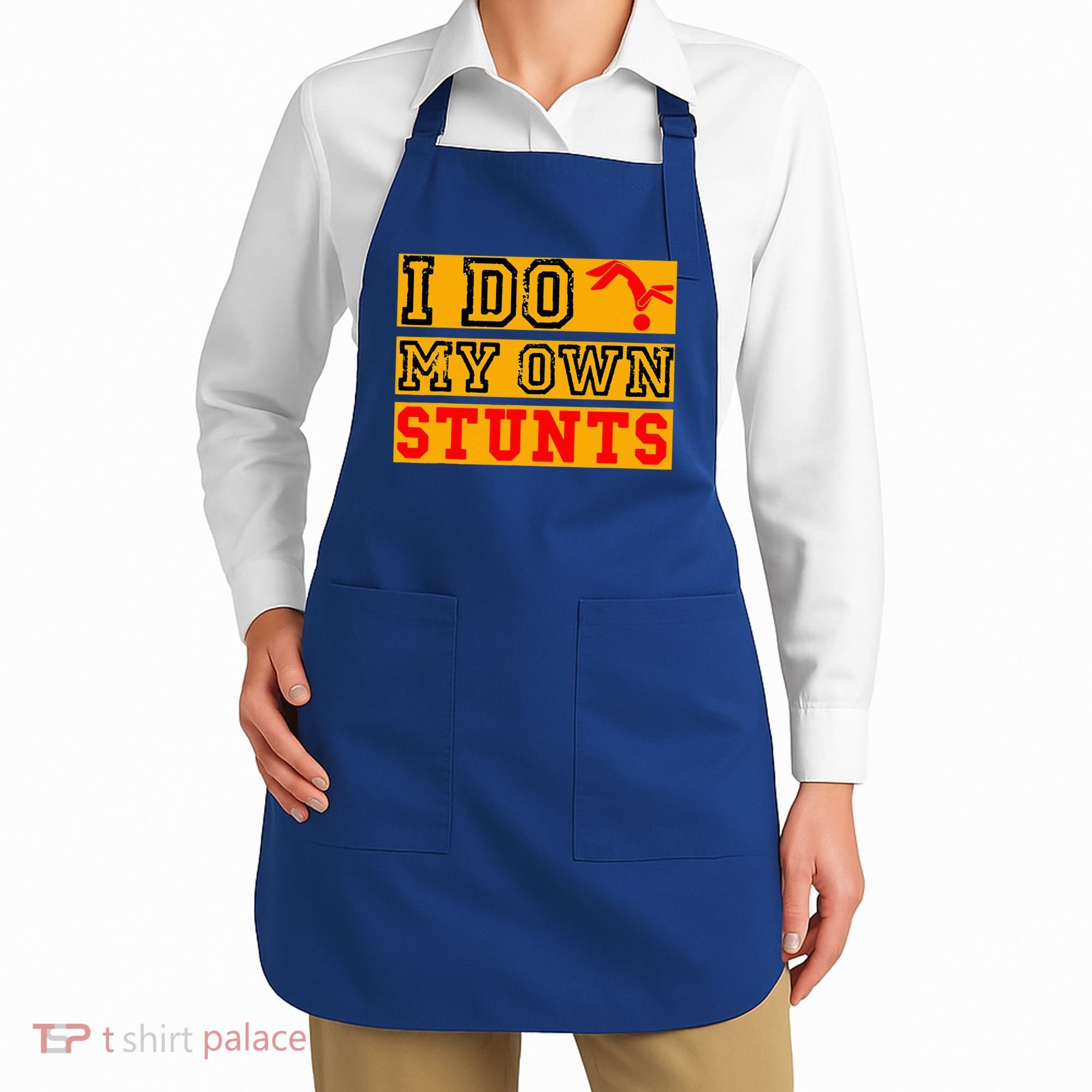 I Do My Own Stunts Funny Broken Bone Injury Get Well Apron