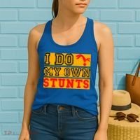 I Do My Own Stunts Funny Broken Bone Injury Get Well Women's Tank Top thumb 2