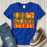 I Do My Own Stunts Funny Broken Bone Injury Get Well Women's T-Shirt thumb 3