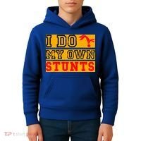 I Do My Own Stunts Funny Broken Bone Injury Get Well Kids Hoodie thumb 4