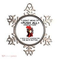 I Didn't Mean To Push All Your Buttons | Chicken Lovers Ornament thumb 0