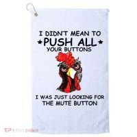 I Didn't Mean To Push All Your Buttons | Chicken Lovers Golf Towel thumb 0