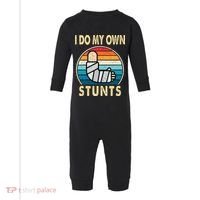 I Do My Own Stunts Broken Arm Injury Get Well Soon Infant Fleece One Piece thumb 0