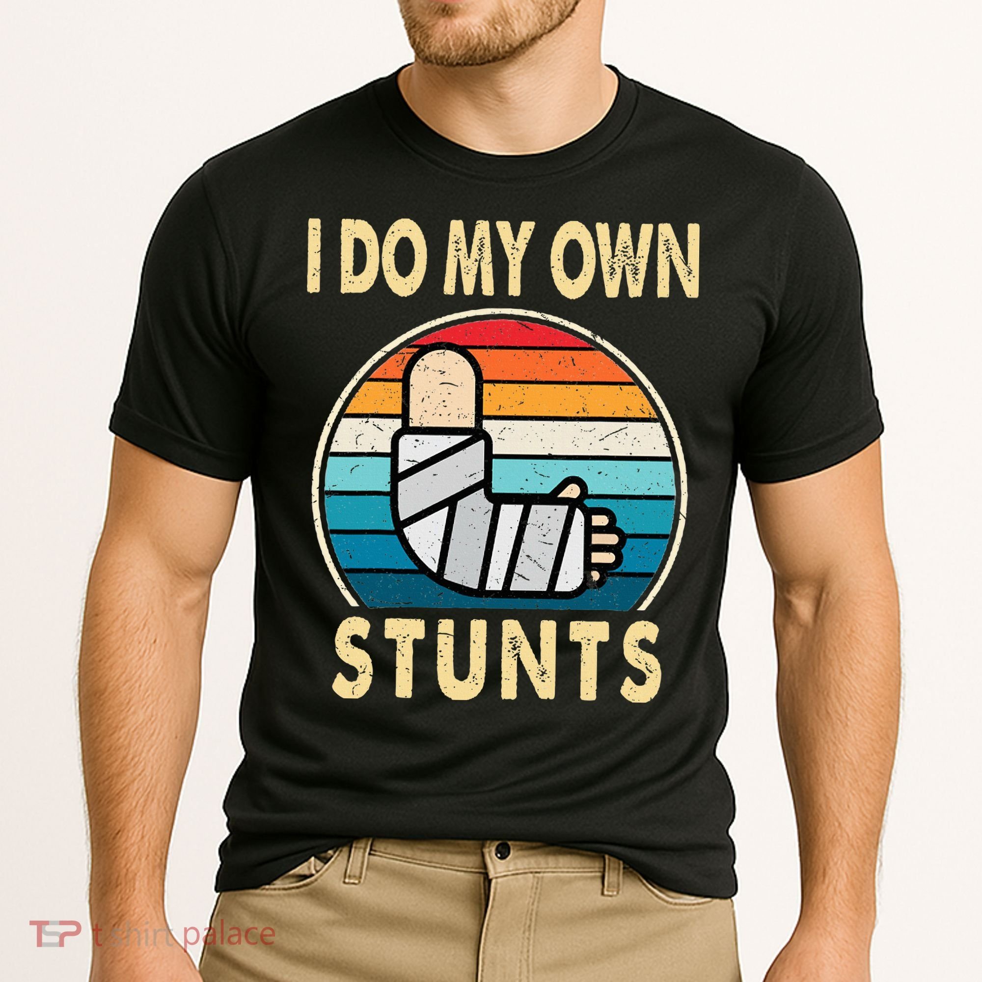 I Do My Own Stunts Broken Arm Injury Get Well Soon Cooling Performance Crew T-Shirt