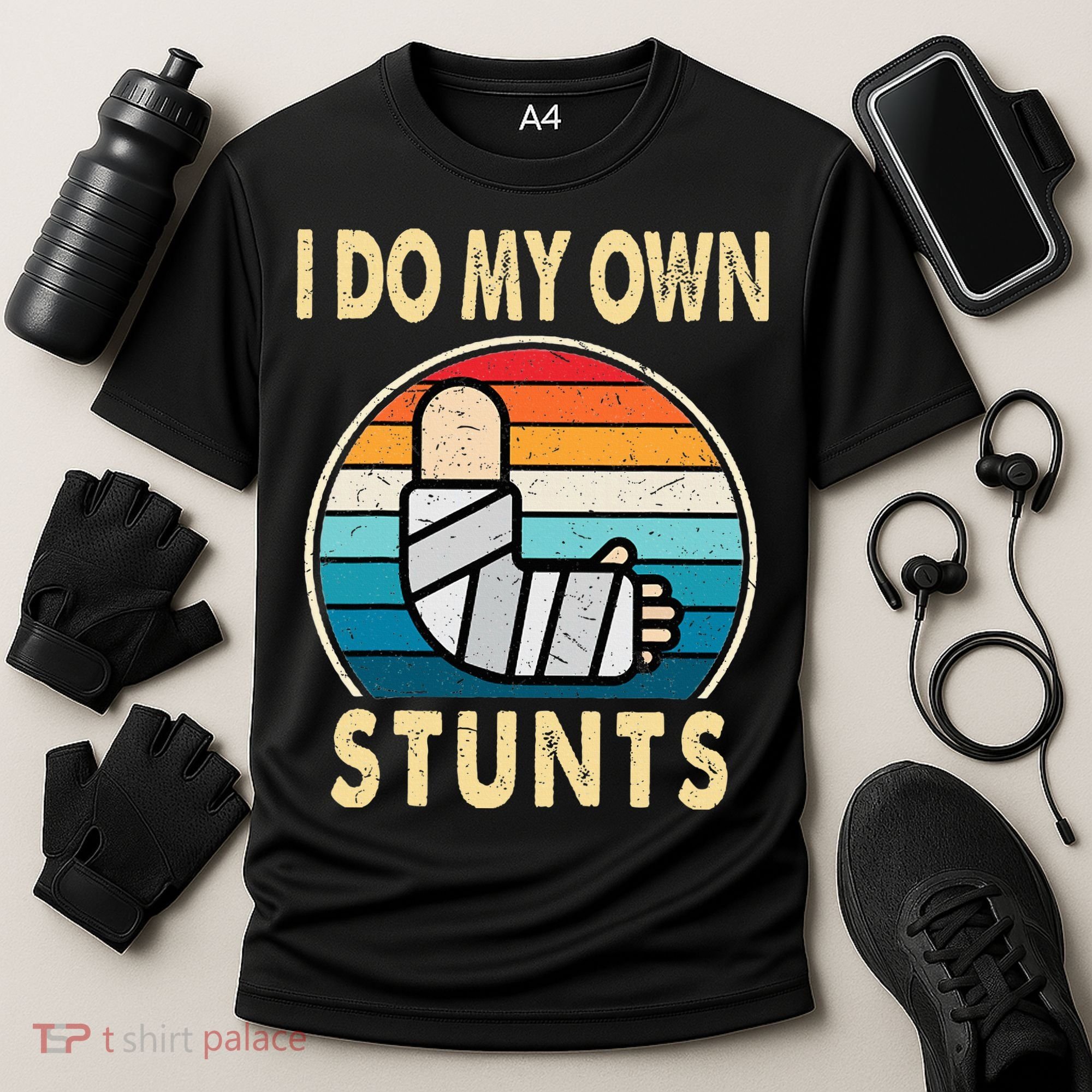 I Do My Own Stunts Broken Arm Injury Get Well Soon Cooling Performance Crew T-Shirt