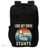 I Do My Own Stunts Broken Arm Injury Get Well Soon Impact Tech Backpack thumb 0