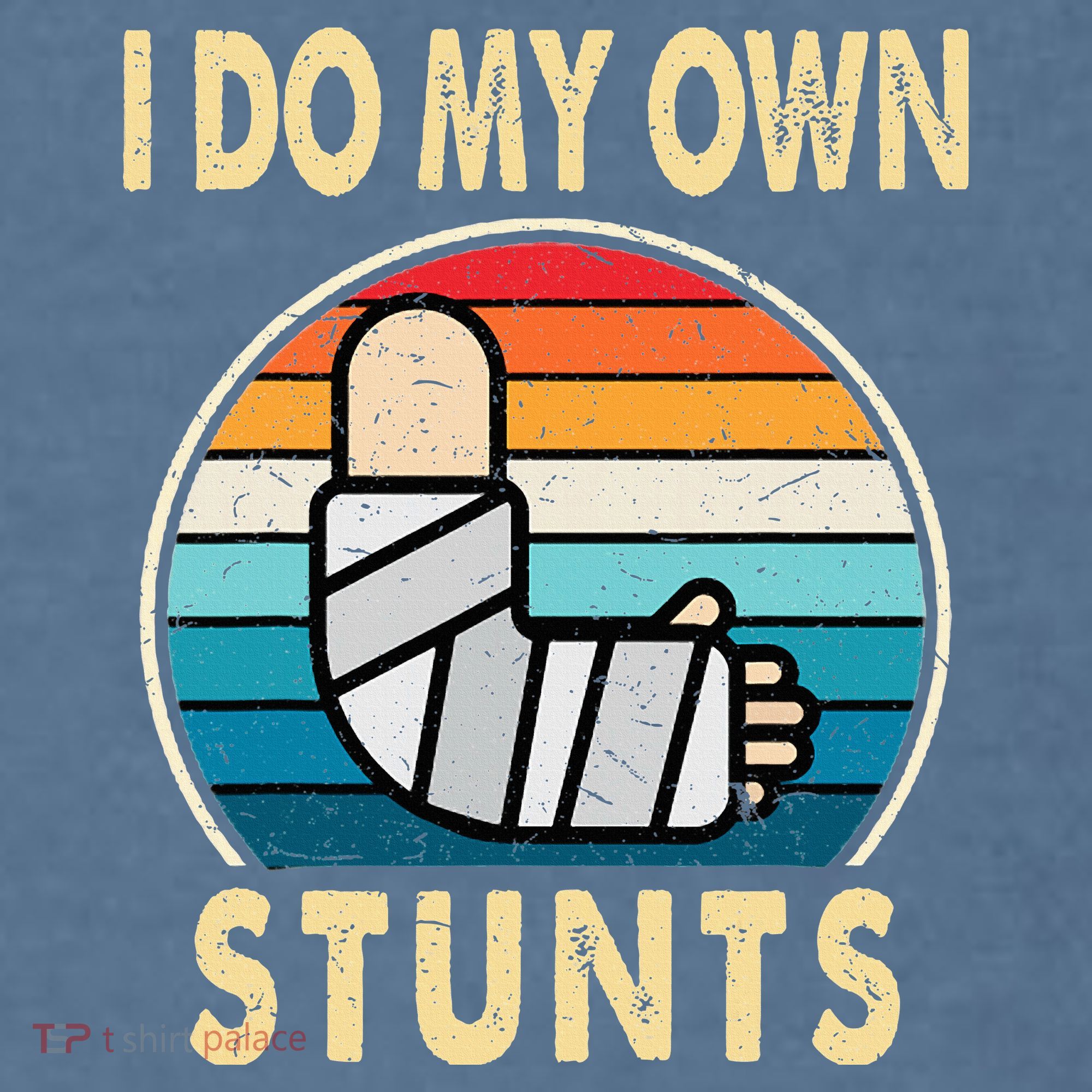 I Do My Own Stunts Broken Arm Injury Get Well Soon Comfort Colors Garment-Dyed Hooded Sweatshirt