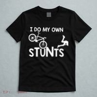 I Do My Own Stunts Funny Mountain Bike Biker Gift T-Shirt thumb 5