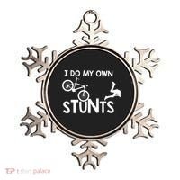 I Do My Own Stunts Funny Mountain Bike Biker Gift Ornament thumb 0