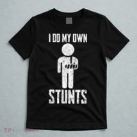 I Do My Own Stunts Get Well Gifts Funny Injury Hand Wrist T-Shirt thumb 5