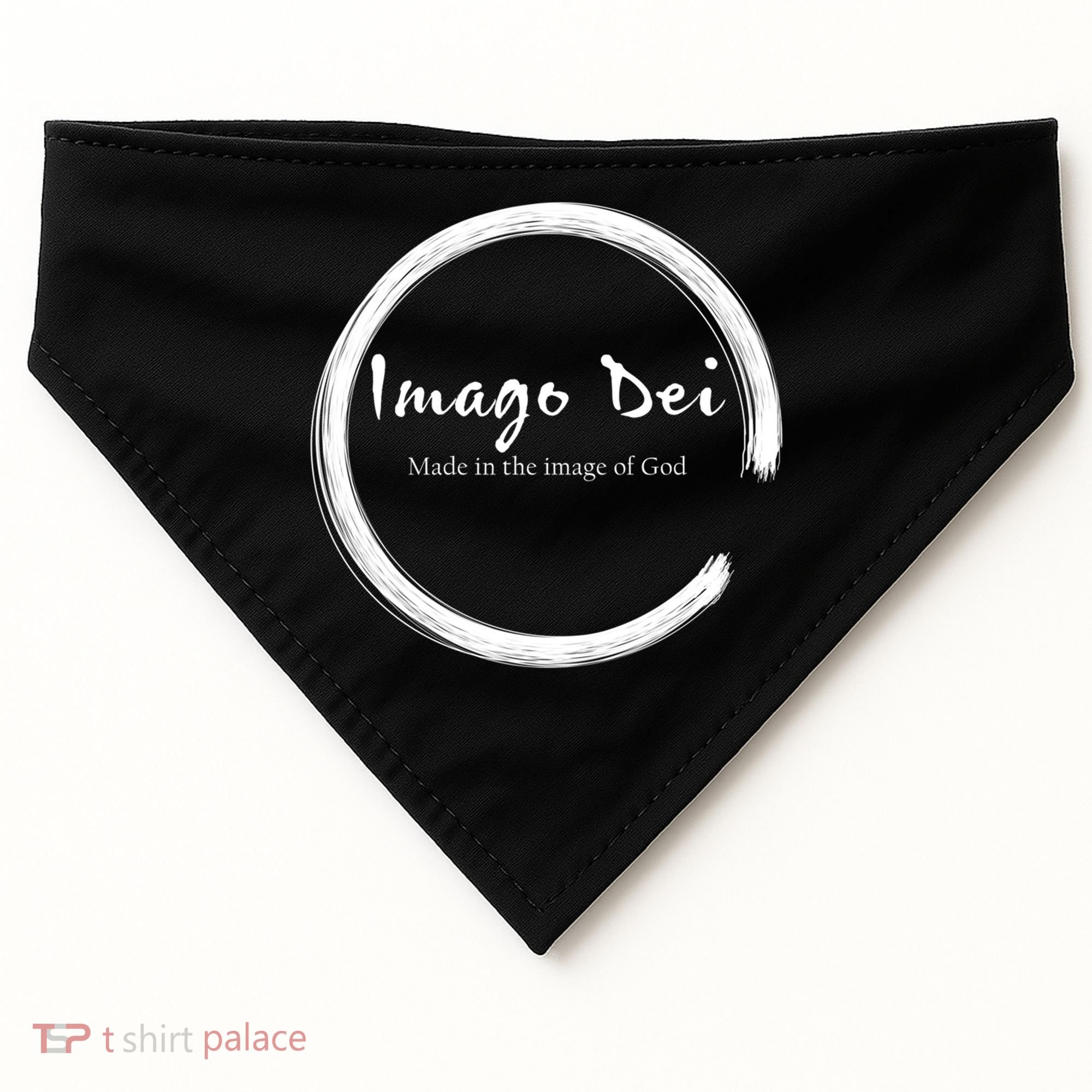 Imago Dei Made In The Image Of God Latin Funny Gift USA-Made Doggie Bandana