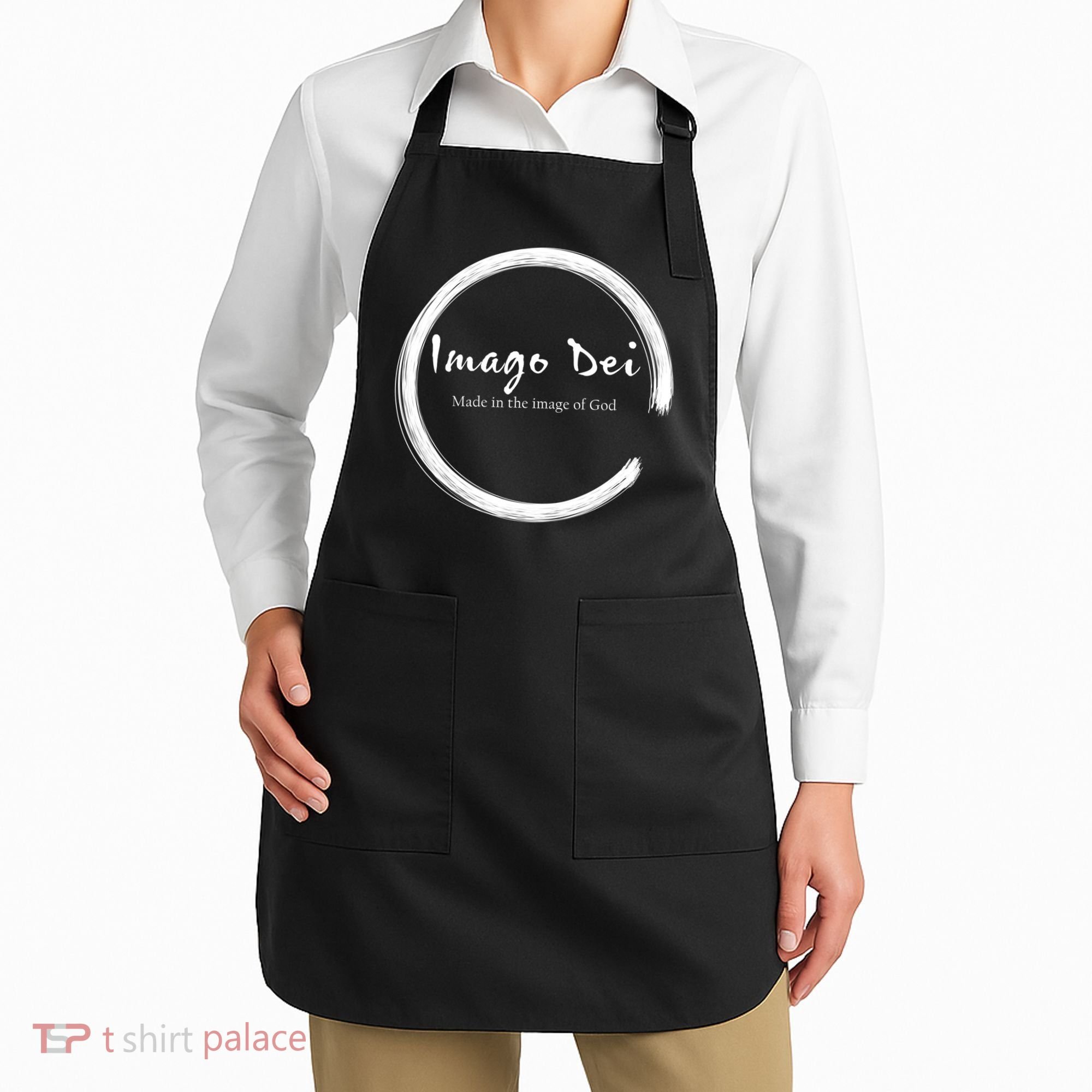 Imago Dei Made In The Image Of God Latin Funny Gift Apron