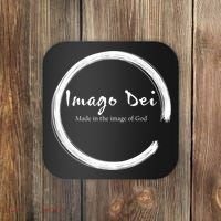 Imago Dei Made In The Image Of God Latin Funny Gift Coaster thumb 0