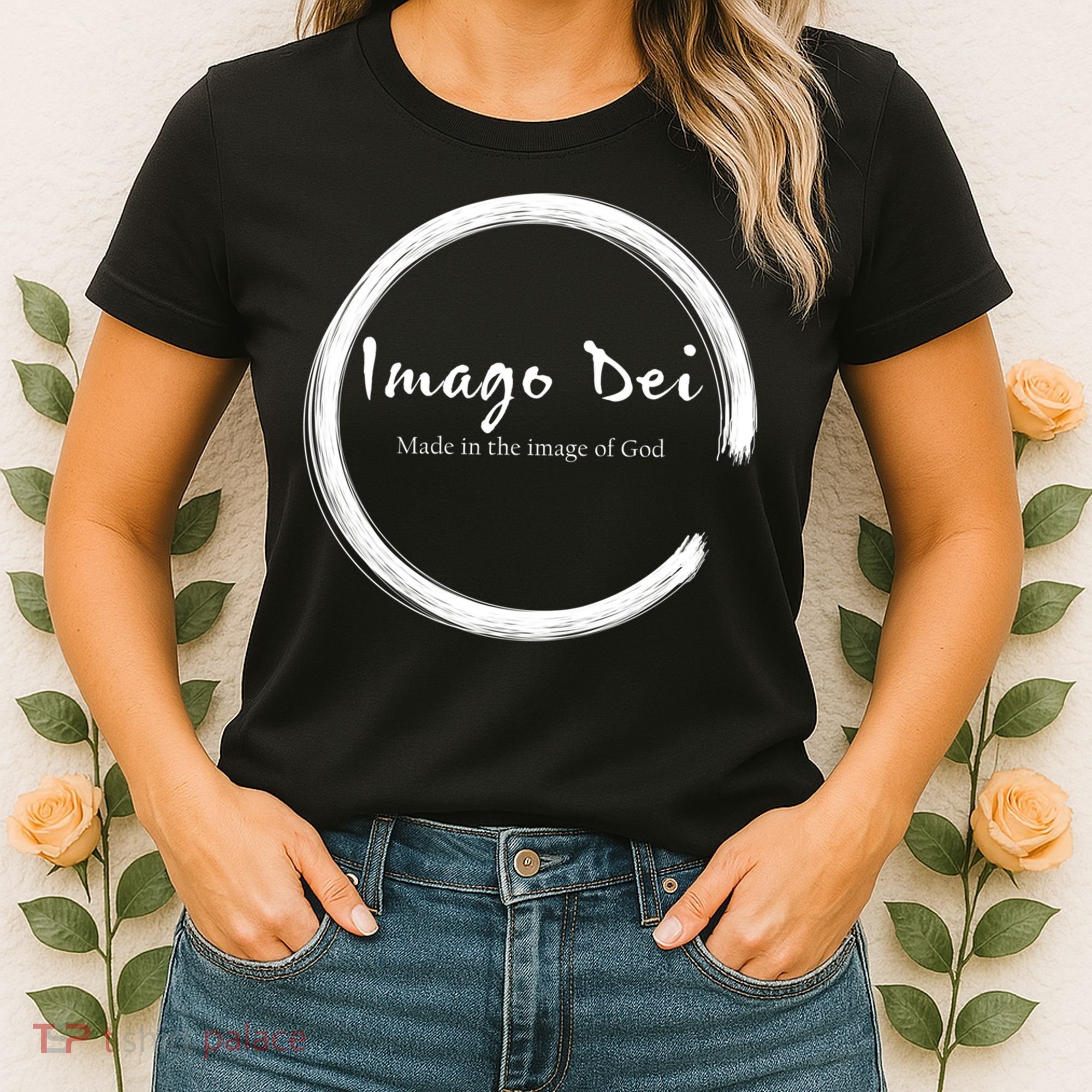 Imago Dei Made In The Image Of God Latin Funny Gift Women's T-Shirt