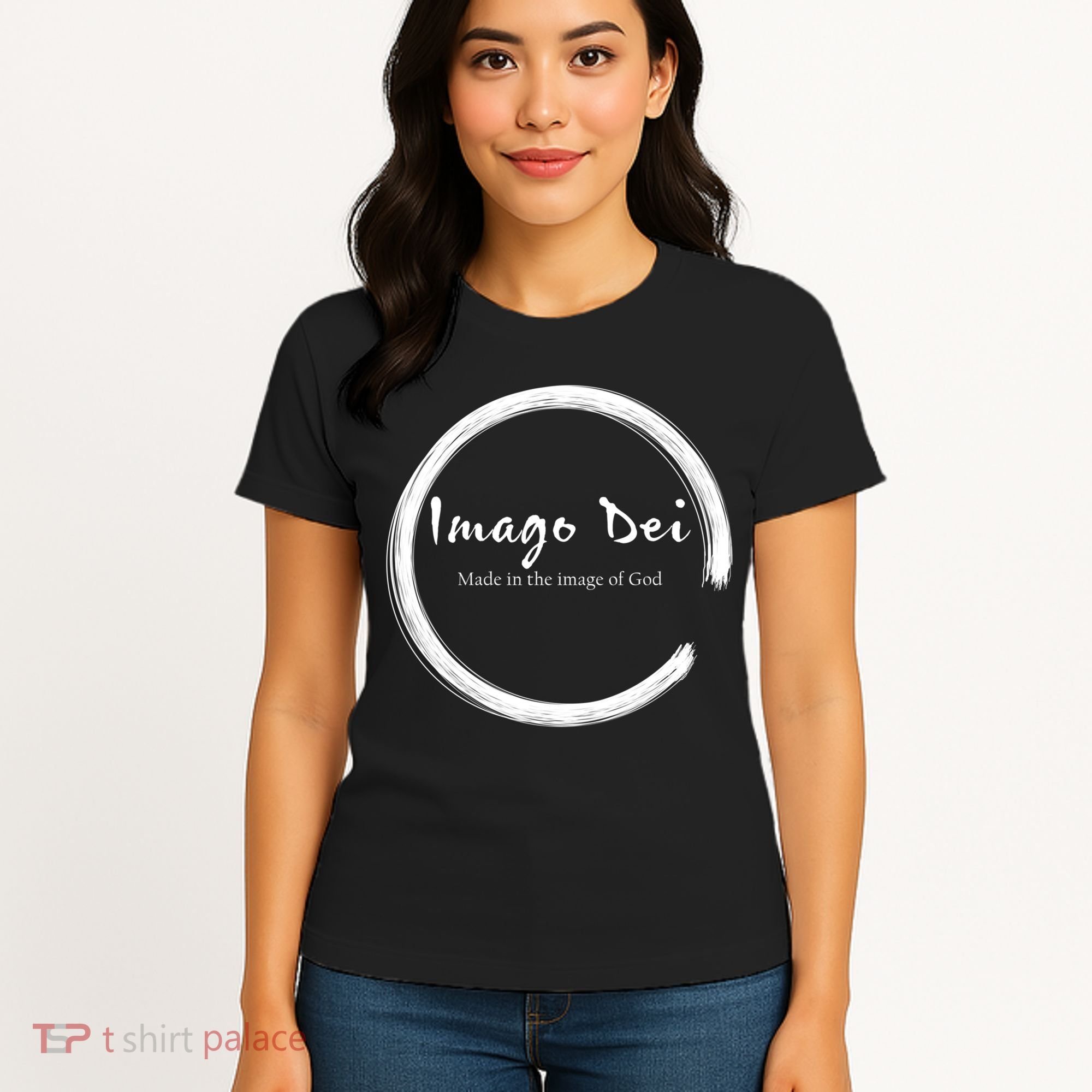 Imago Dei Made In The Image Of God Latin Funny Gift Women's T-Shirt