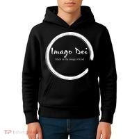 Imago Dei Made In The Image Of God Latin Funny Gift Kids Hoodie thumb 4