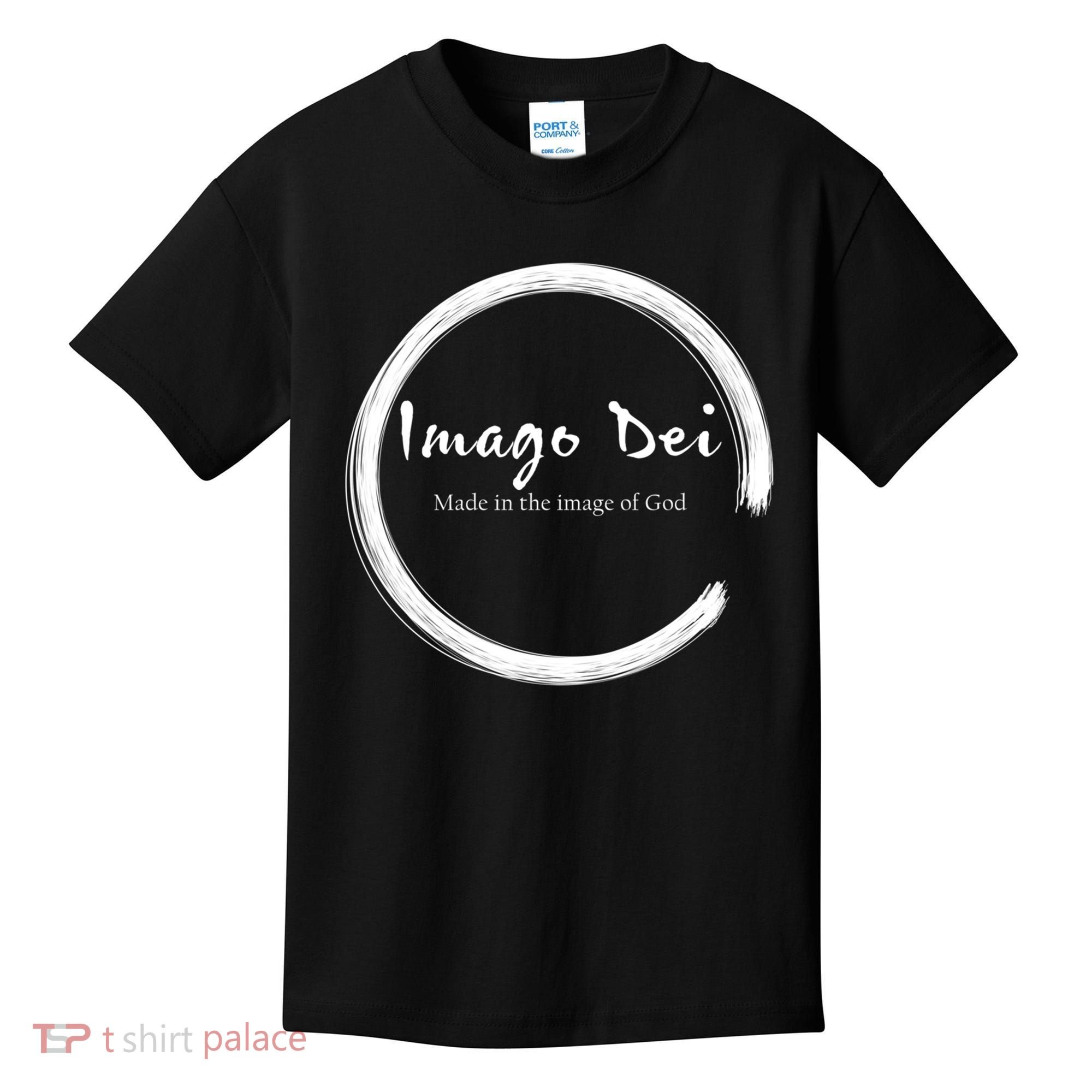 Imago Dei Made In The Image Of God Latin Funny Gift Kids T-Shirt