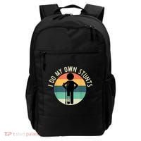 I Do My Own Stunts Get Well Gift Funny Injury Leg Backpack thumb 0