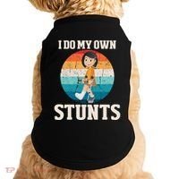 I Do My Own Stunts Broken Leg Get Well Soon Recovery Gift Doggie Tank thumb 0