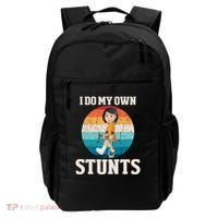 I Do My Own Stunts Broken Leg Get Well Soon Recovery Gift Backpack thumb 0