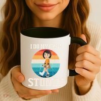 I Do My Own Stunts Broken Leg Get Well Soon Recovery Gift Coffee Mug thumb 3