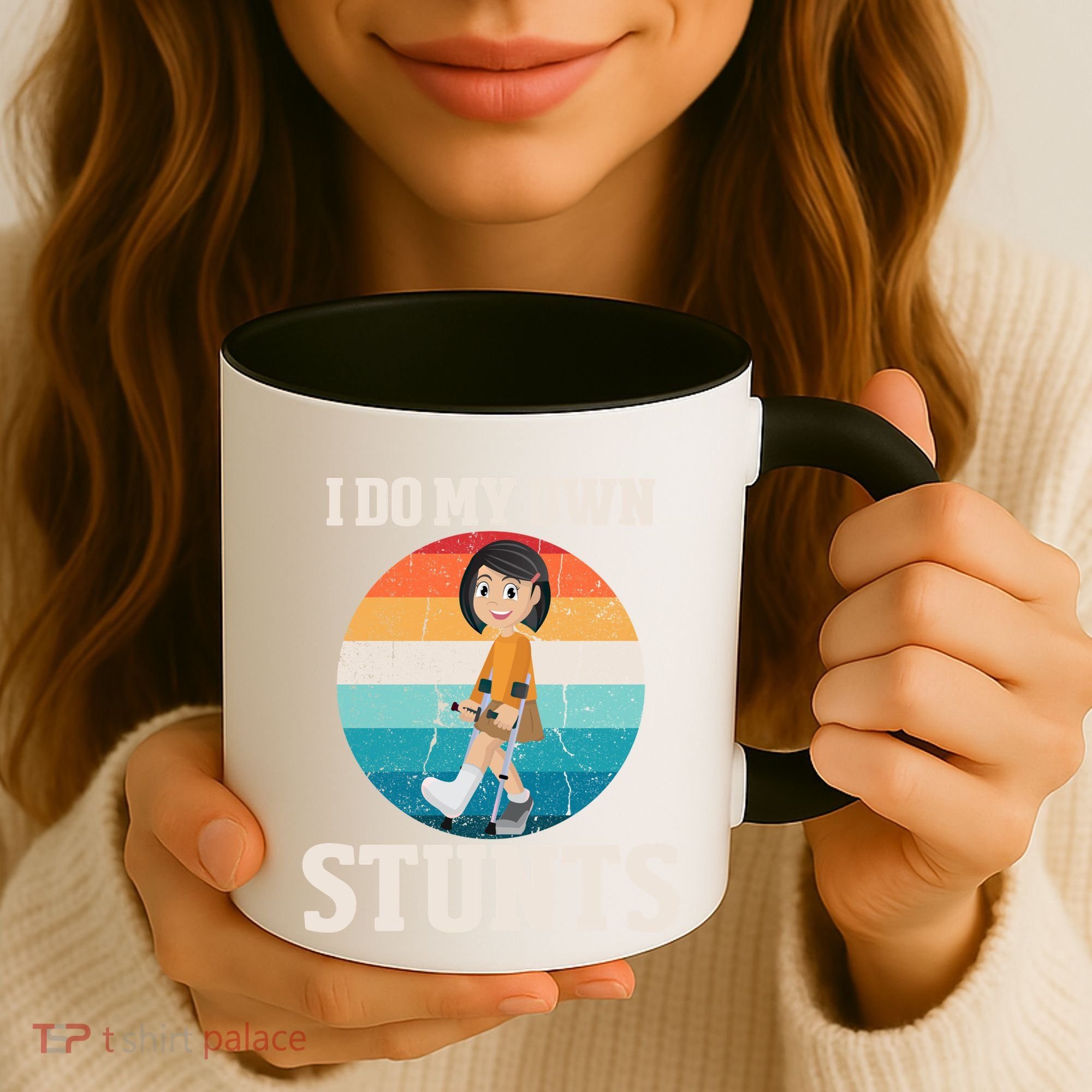 I Do My Own Stunts Broken Leg Get Well Soon Recovery Gift Coffee Mug