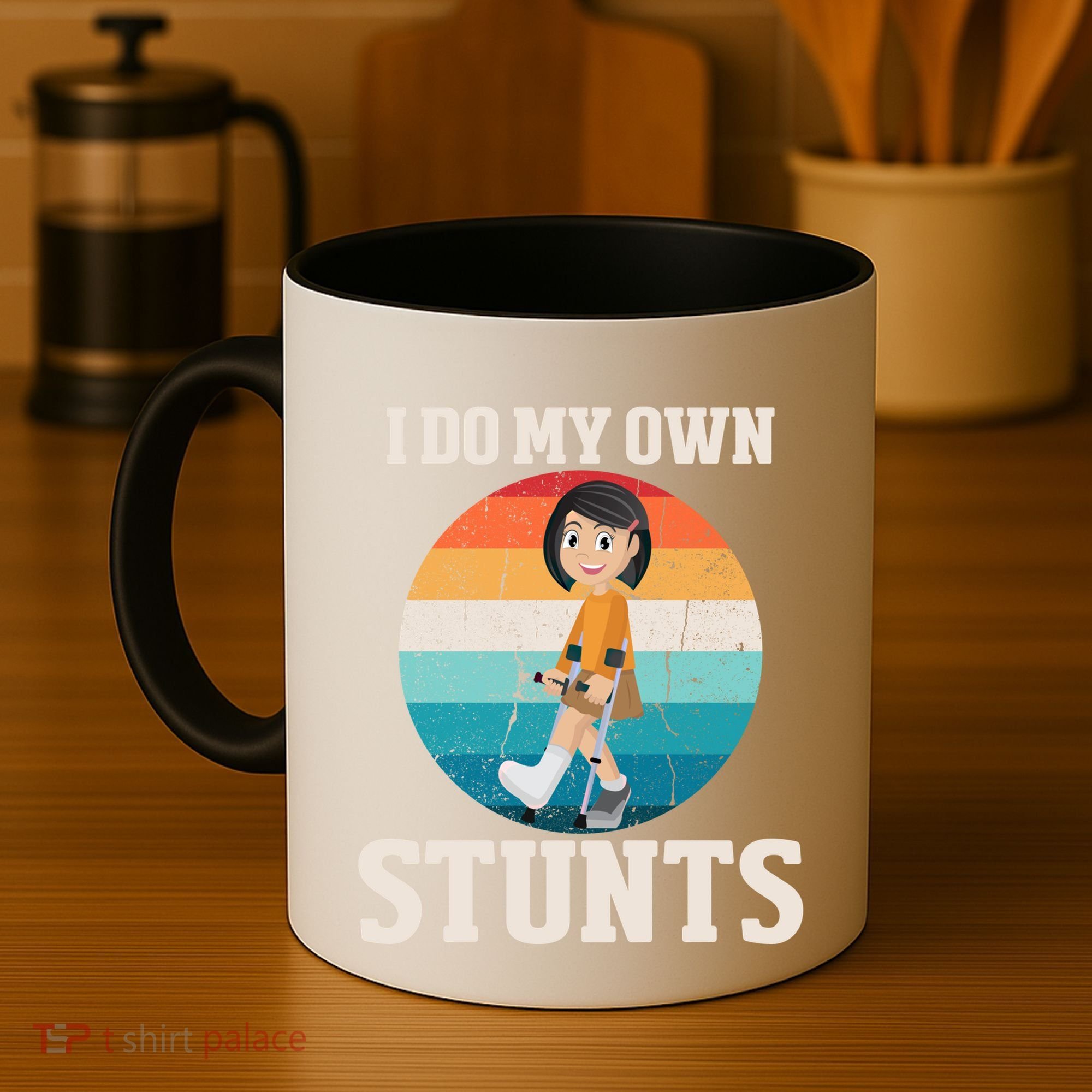 I Do My Own Stunts Broken Leg Get Well Soon Recovery Gift Coffee Mug