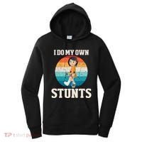 I Do My Own Stunts Broken Leg Get Well Soon Recovery Gift Women's Hoodie thumb 0