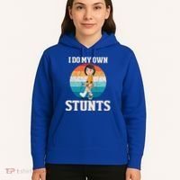 I Do My Own Stunts Broken Leg Get Well Soon Recovery Gift Hoodie thumb 5