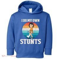 I Do My Own Stunts Broken Leg Get Well Soon Recovery Gift Toddler Hoodie thumb 0