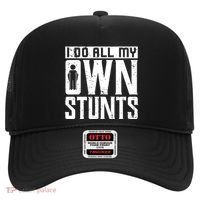I Do My Own Stunts Broken Leg Joke For Clumsies Funny Gift Hat thumb 0