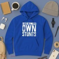 I Do My Own Stunts Broken Leg Joke For Clumsies Funny Gift Hoodie thumb 3