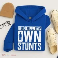 I Do My Own Stunts Broken Leg Joke For Clumsies Funny Gift Hoodie thumb 4