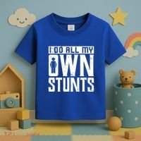 I Do My Own Stunts Broken Leg Joke For Clumsies Funny Gift Toddler T-Shirt thumb 3
