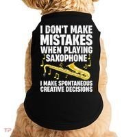 I Dont Make Mistakes When Playing Saxophone Funny Saxophone Marching Band Player Doggie Tank thumb 0