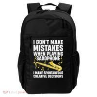 I Dont Make Mistakes When Playing Saxophone Funny Saxophone Marching Band Player Backpack thumb 0