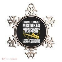 I Dont Make Mistakes When Playing Saxophone Funny Saxophone Marching Band Player Ornament thumb 0