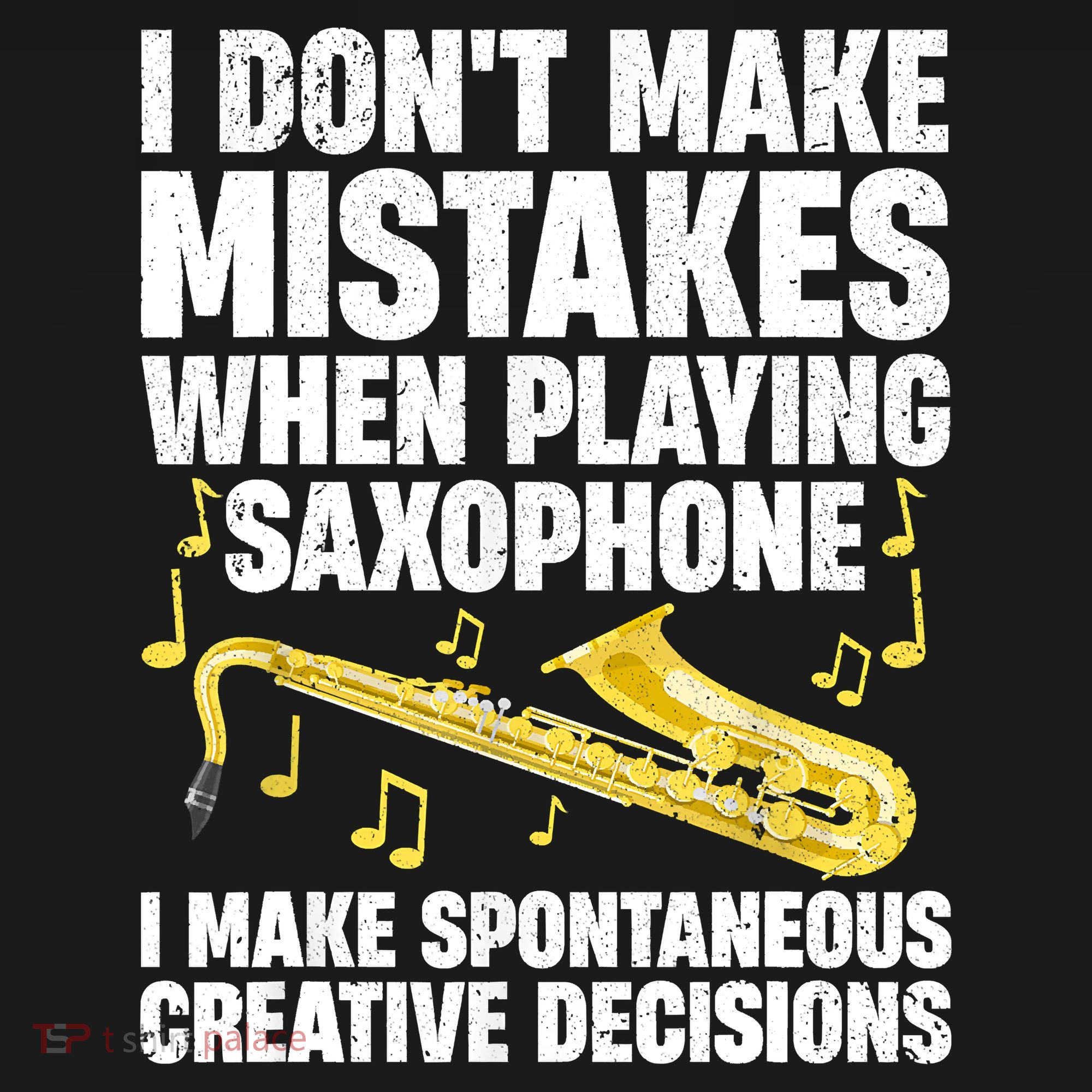 I Dont Make Mistakes When Playing Saxophone Funny Saxophone Marching Band Player Kids Hoodie