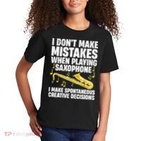 I Dont Make Mistakes When Playing Saxophone Funny Saxophone Marching Band Player Kids T-Shirt thumb 2