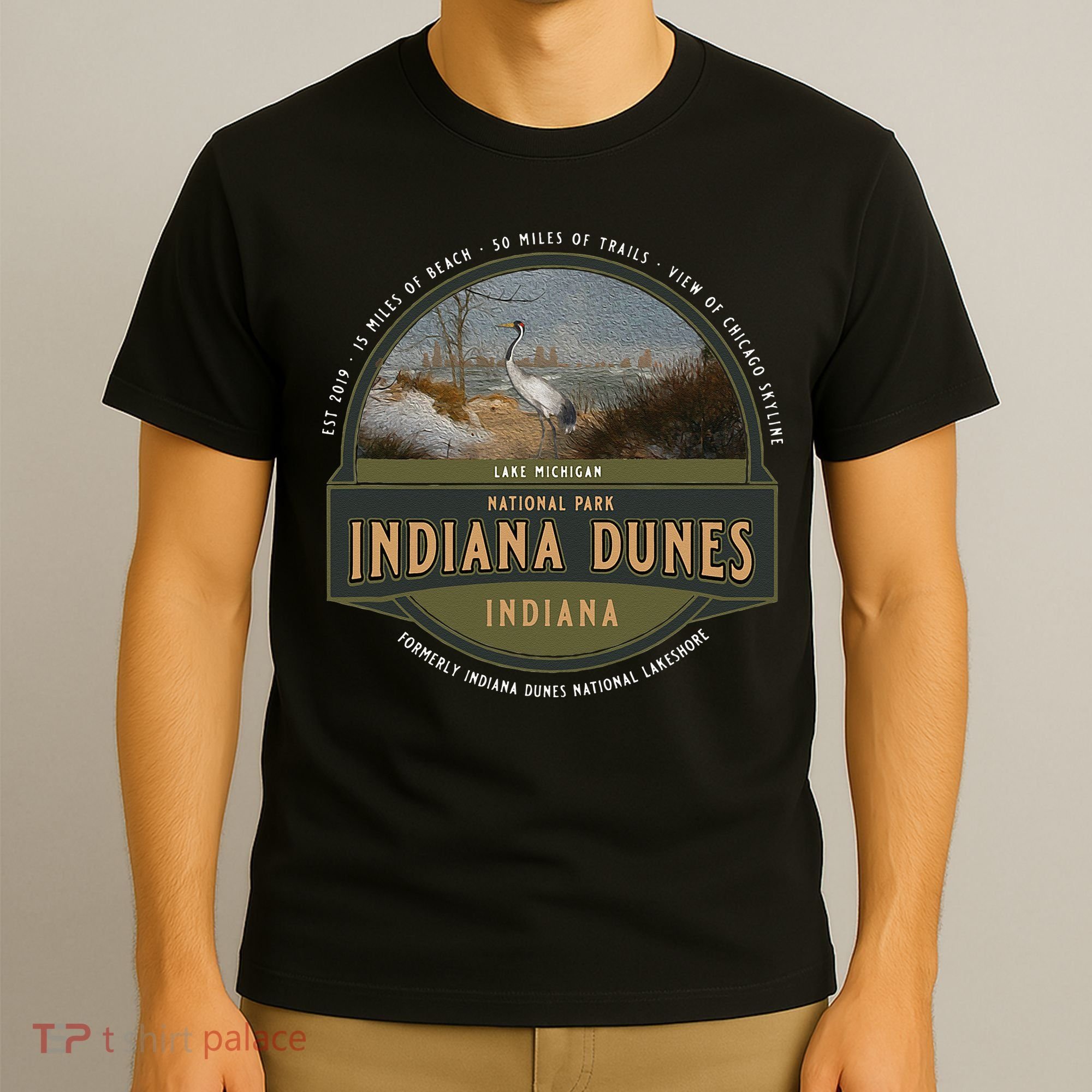 Indiana Dunes National Park Lake Michigan Beach Trails T-Shirt