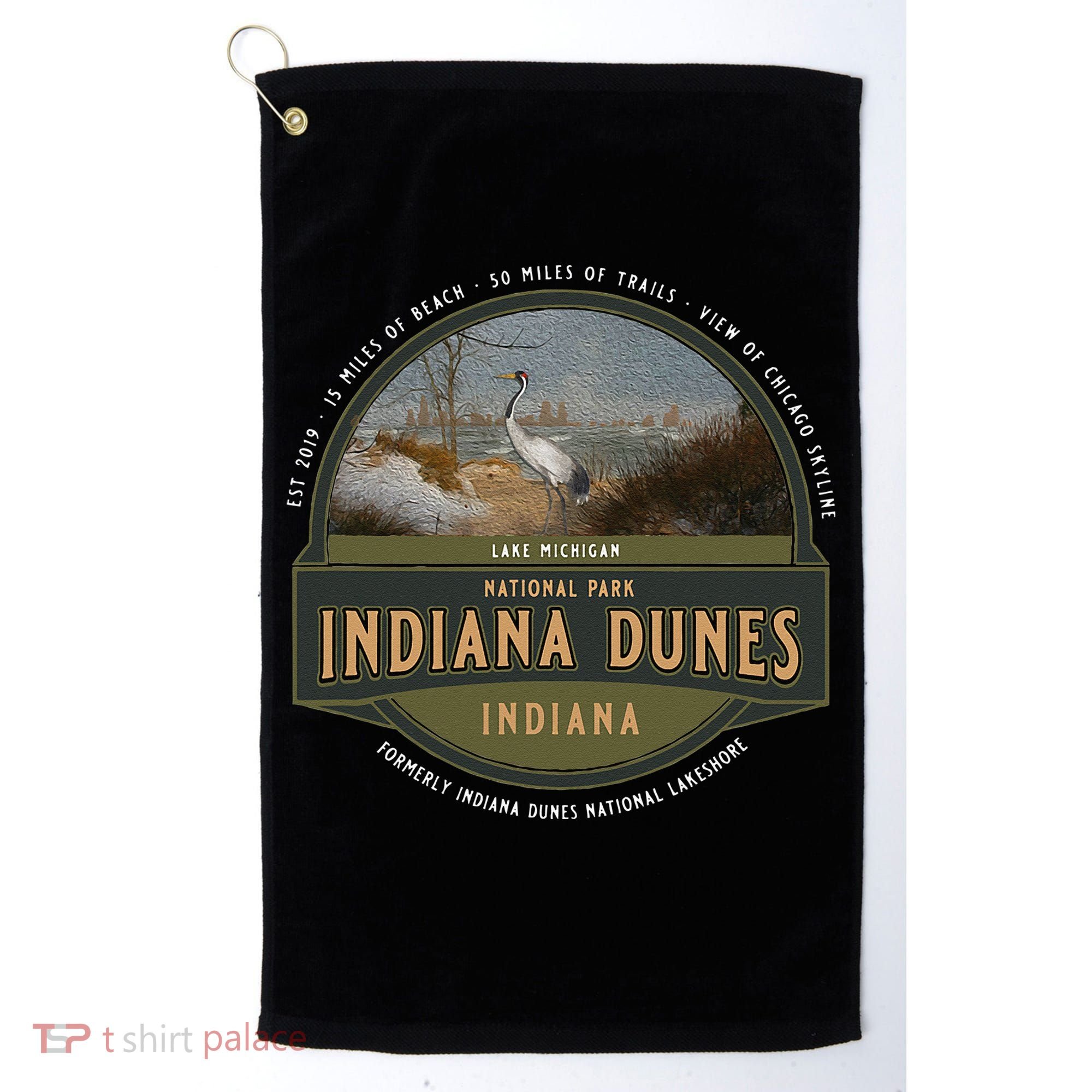 Indiana Dunes National Park Lake Michigan Beach Trails Golf Towel