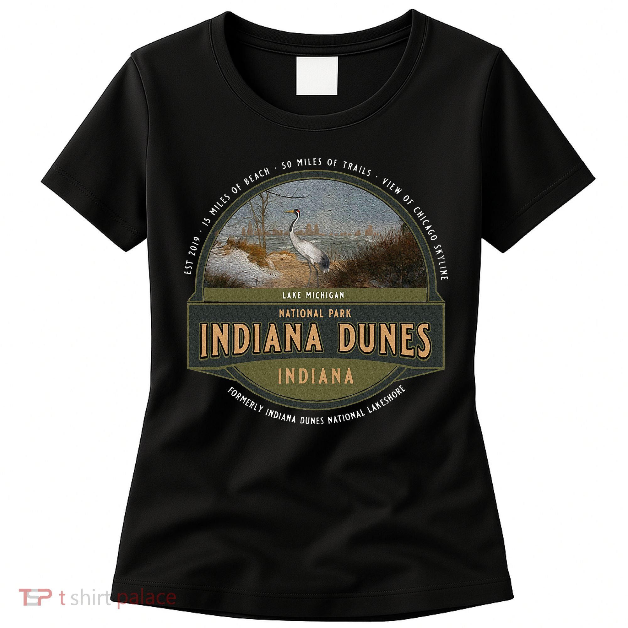 Indiana Dunes National Park Lake Michigan Beach Trails Women's T-Shirt