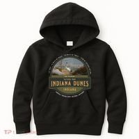 Indiana Dunes National Park Lake Michigan Beach Trails Kids Hoodie thumb 0