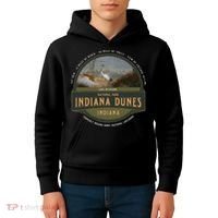 Indiana Dunes National Park Lake Michigan Beach Trails Kids Hoodie thumb 4