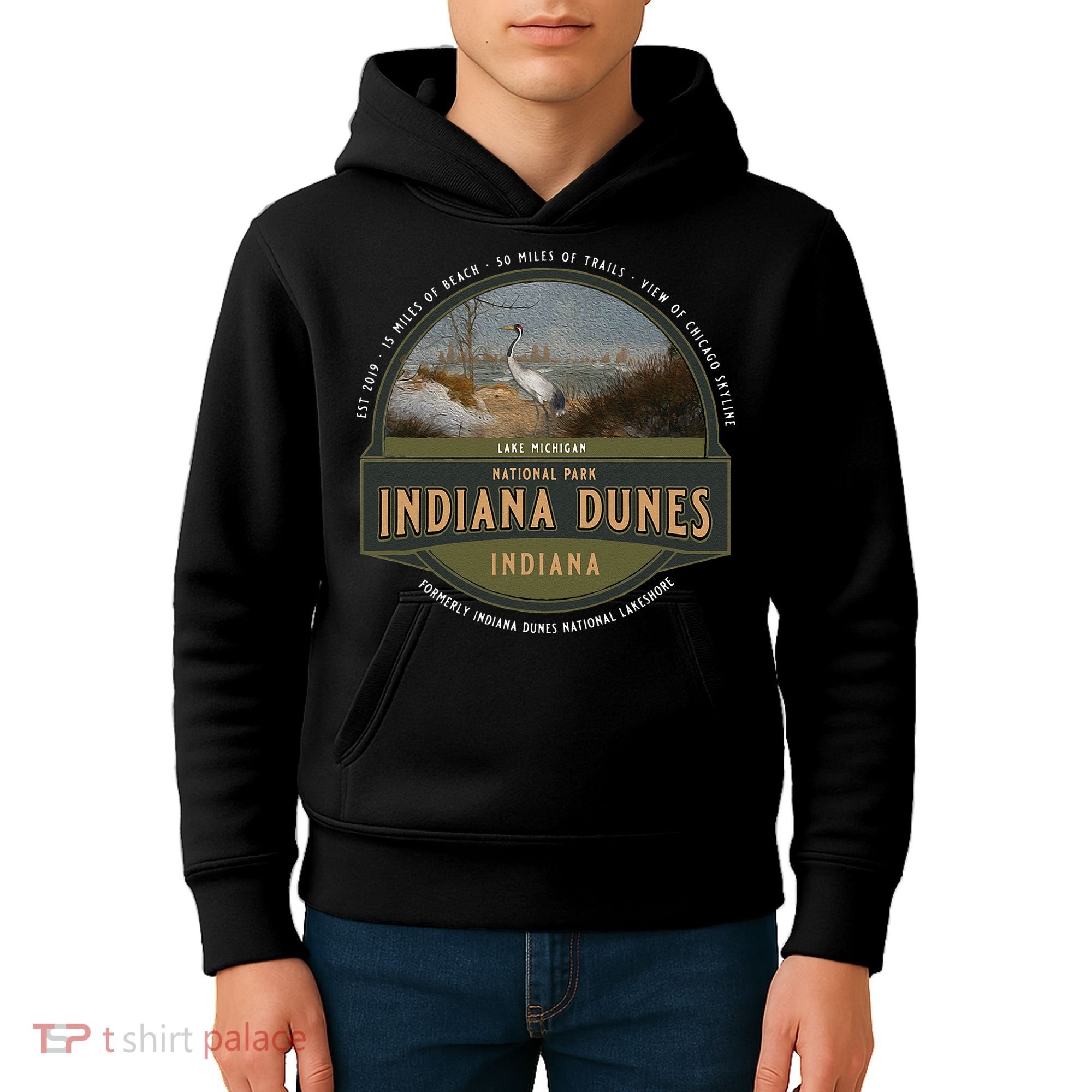 Indiana Dunes National Park Lake Michigan Beach Trails Kids Hoodie