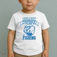 I Don't Need Therapy I Just Need To Go Fishing Toddler T-Shirt thumb 2