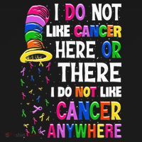 I Do Not Like Cancer Here Or There I Do Not Like Cancer Pom Pom 12in Knit Beanie thumb 2