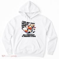 I Did Not Trip! The Floor Looked Sad Funny Cow Farming Hoodie thumb 0