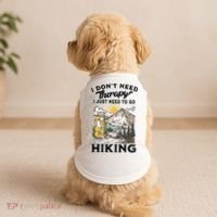 I DonT Need Therapy I Just Need To Go Hiking Doggie Tank thumb 2