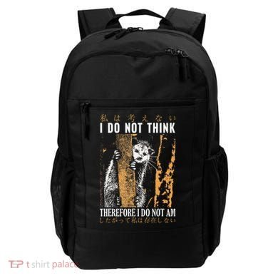 I Do Not Think Therefore I Do Not Am Japanese Possum Backpack